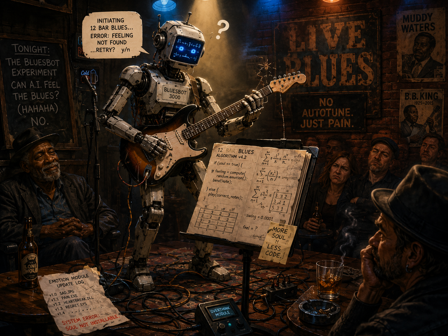 AI vs blues musician